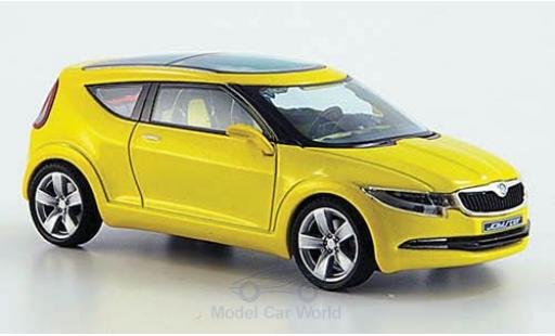 Skoda Joyster 1/43 Abrex Concept Car metallic-jaune ohne Vitrine miniature
