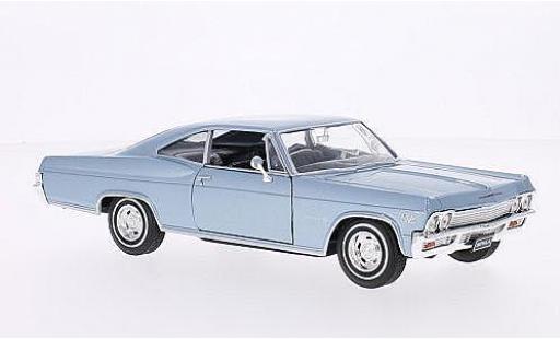 Chevrolet Impala 1/24 American Mint/Welly SS 396 metallise bleue 1965 miniature