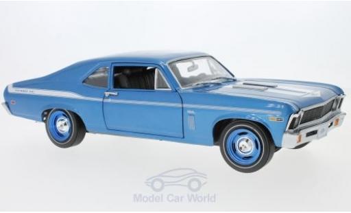 Chevrolet Nova 1969 1/18 Auto World Yenko Coupe metallic-blue 1969 diecast model cars
