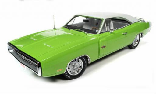 Dodge Charger 1/18 Auto World R/T hellgreen/white 1970 diecast model cars