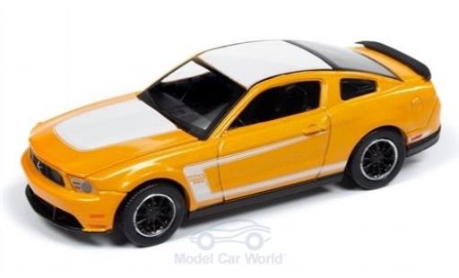 Ford Mustang 1/64 Auto World Boss 302 hellorange/white 2012 diecast model cars