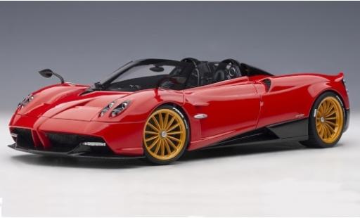 Pagani Huayra 1/18 AUTOart Roadster red/carbon 2017 y compris les Hardtop