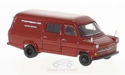 Ford Transit 1/87 BoS Models Mk. I red Porsche Racing Service 1965 diecast model cars