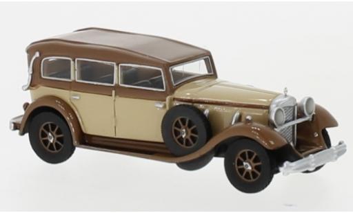 Mercedes 770 1/87 BoS Models (W07) Closed Convertible beige/dunkelmarron RHD 1930 miniature