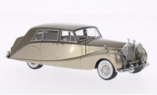 Rolls Royce Silver Wraith 1/43 BoS Models Empress Line by Hooper metallic-beige/metallic-marron 1956 miniature