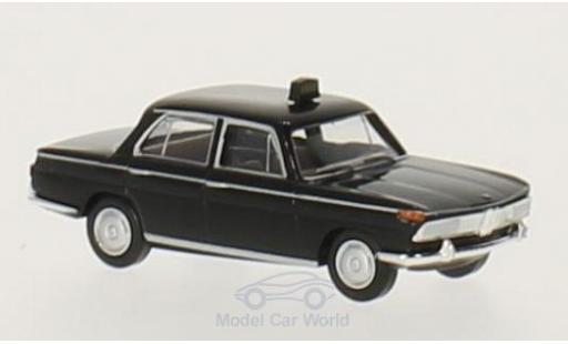 Bmw 2000 1/87 Brekina noire Taxi miniature