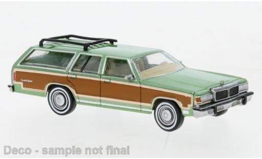 Ford LTD 1/87 Brekina Country Squire metallise green/Dekor 1979 diecast model cars