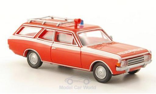Opel Rekord 1/87 Brekina C Caravan Feuerwehr miniature