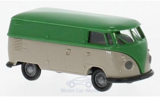 Volkswagen T1 B 1/87 Brekina b Kasten verde/grigio modellino in miniatura