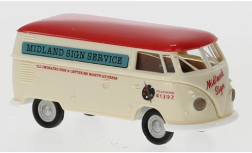 Volkswagen T1 1/87 Brekina b Kasten Midland Sign Service 1960 miniature