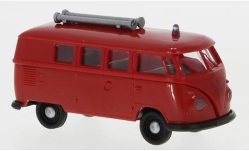 Volkswagen T1 1/87 Brekina b Kombi Feuerwehr 1960 modellino in miniatura