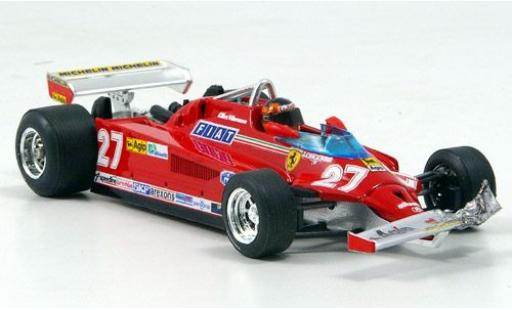 Ferrari 126 1/43 Brumm CK Turbo No.27 Scuderia Formel 1 GP Kanada 1981 avec figurine de conducteur ronde 39-54 G.Villeneuve miniature