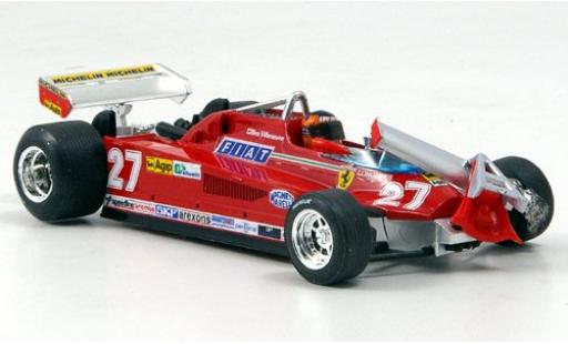 Ferrari 126 1/43 Brumm CK Turbo No.27 Scuderia Formel 1 GP Kanada 1981 ronde 55-56 G.Villeneuve modellino in miniatura