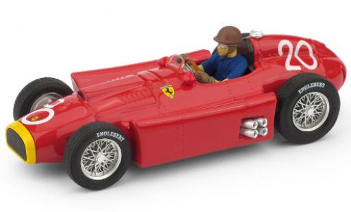 Ferrari D50 1/43 Brumm No.20 Formel 1 GP Monte Carlo 1956 avec figurine de conducteur J.M.Fangio miniature
