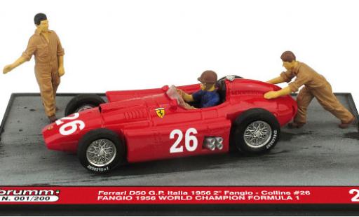 Ferrari D50 1/43 Brumm No.26 Formel 1 GP Italien 1956 avec figurines in Emballage sp�cial J.M.Fangio coche miniatura