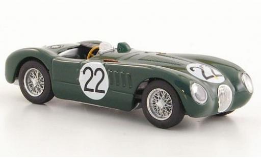 Jaguar C-Type 1/43 Brumm RHD No.22 24h Le Mans 1951 Moss Collection S.Moss/J.Fairman miniature