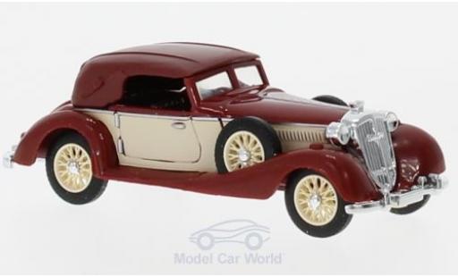 Horch 853 1/87 Busch Cabriolet dunkelrouge/beige 1933 miniature