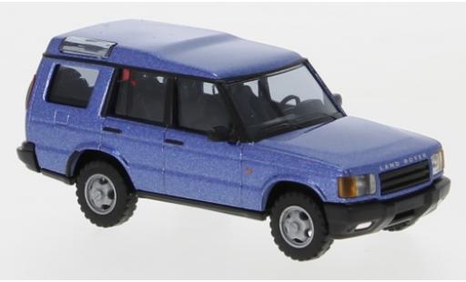 Land Rover Discovery 1/87 Busch metallic-bleue miniature
