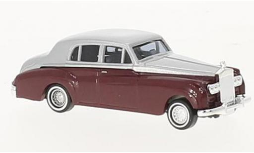 Rolls Royce Silver Cloud 1/87 Busch metallic-dunkelrouge/grise 1959 miniature