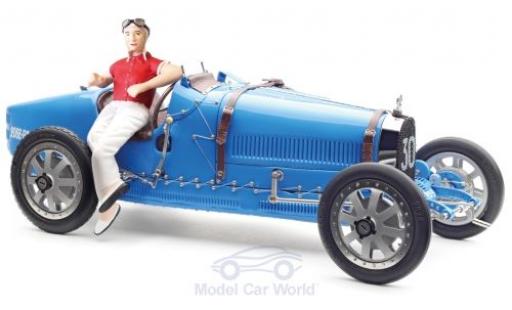 Bugatti 35 1/18 CMC T Grand Prix bleue No.30 mit Frauen-Fahrerfigur miniature