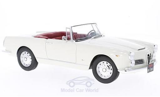 Alfa Romeo 2600 1/18 Cult Scale Models Spyder Touring blanche 1961 ohne Vitrine miniature