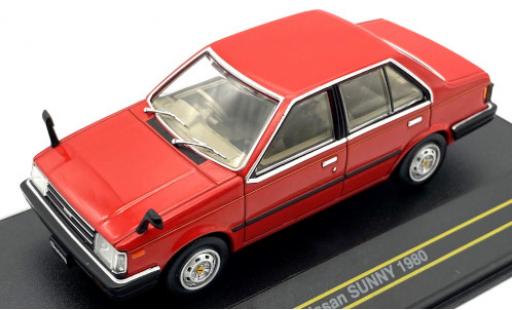 Nissan Sunny 1/43 First 43 Models rouge/Dekor RHD 1980 miniature