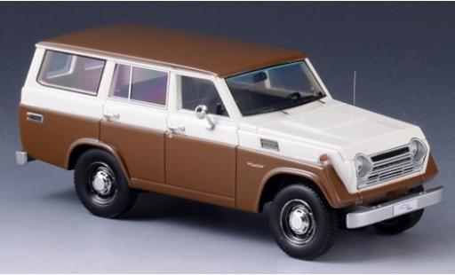 Toyota Land Cruiser 1/43 GLM FJ55 brun/blanche 1979 miniature