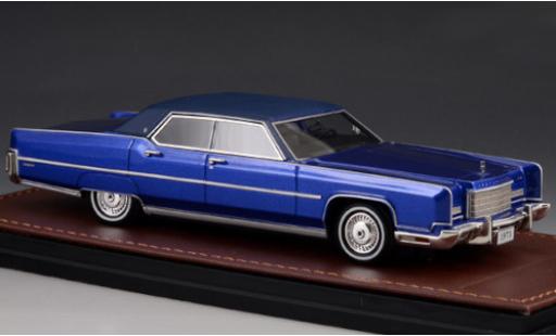 Lincoln Continental 1/43 GLM Town Car metallic-bleue/matt-dunkelbleue 1973 miniature