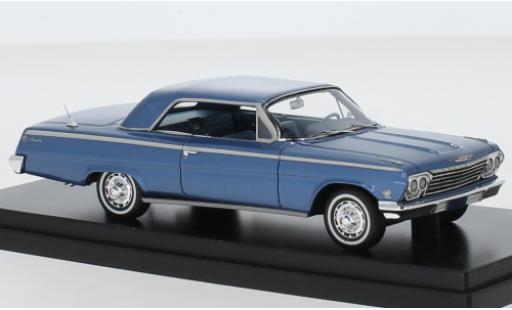 Chevrolet Impala 1/43 Goldvarg Collections SS Hardtop metallise blue 1962 diecast model cars