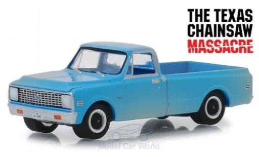 Chevrolet C-10 1/64 Greenlight bleue The Texas Chainsaw Massacre 1971 miniature