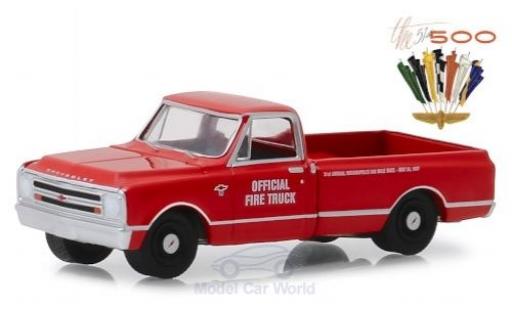 Chevrolet C-10 1/64 Greenlight Indianapolis 500 Official Fire Truck 1967 51th Indianapolis 500 miniature