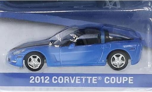 Chevrolet Corvette 1/64 Greenlight Coupe metallic-blue/black 2012 General Motors Series 1 ohne Vitrine diecast model cars