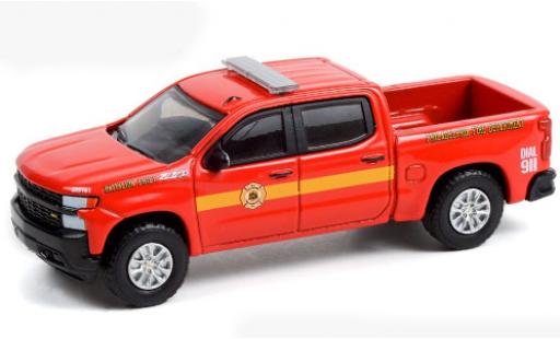 Chevrolet Silverado 1/64 Greenlight Z71 rouge/Dekor Pennsylvania Fire Department 2020 miniature