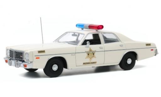 Dodge Coronet 1/64 Greenlight Hazzard County Sheriff 1975 miniature