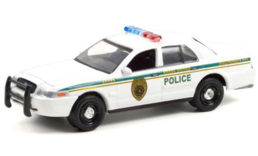 Ford Crown 1/64 Greenlight Victoria Police Interceptor Miami Metro Police Department 2001 Dexter (2006-13 TV Series) miniature