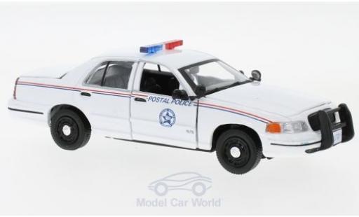 Ford Crown 1/43 Greenlight Victoria Police Interceptor USPS blanche 2010 miniature
