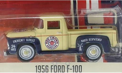 Ford F-1 1/64 Greenlight 00 Red Crown Gasoline 1956 Running On Empty Series 1 ohne Vitrine miniature