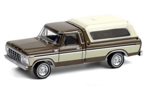 Ford F-1 1/64 Greenlight 50 metallise marron/beige 1979 miniature