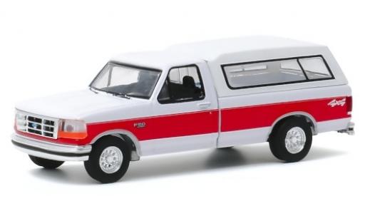 Ford F-1 1/64 Greenlight 50 XLT blanche/rouge 1994 miniature