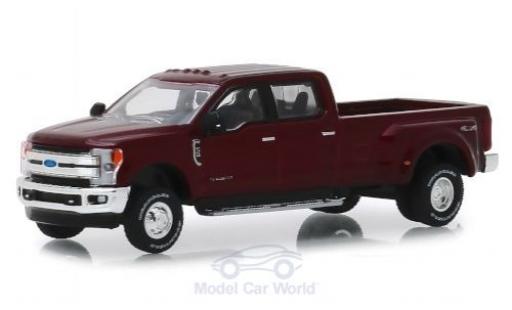 Ford F-350 1/64 Greenlight Lariat rouge 2019