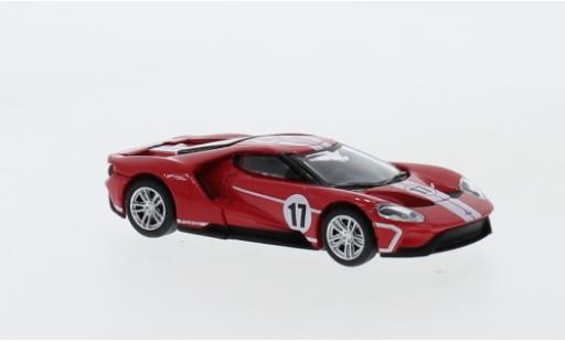 Ford GT 1/64 Greenlight hellred/white No.17 Collectable Diecast 2017 diecast model cars