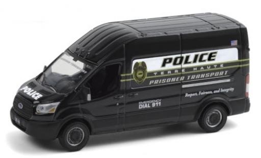 Ford Transit 1/64 Greenlight LWB HD Terre Haute Police Department 2020 Prisoner Transport miniature