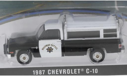 Chevrolet C-10 1/64 Greenlight California Highway Patrol 1987 diecast model cars