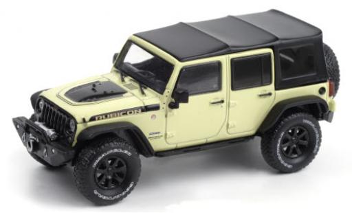 Jeep Wrangler 1/43 Greenlight Unlimited Rubicon Recon beige/Dekor 2018 Dach abnehmbar miniature
