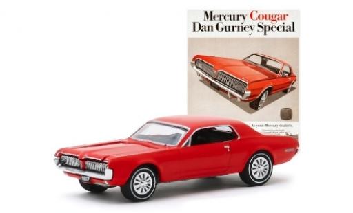 Mercury Cougar 1/64 Greenlight Dan Gurney Special rouge 1967 miniature