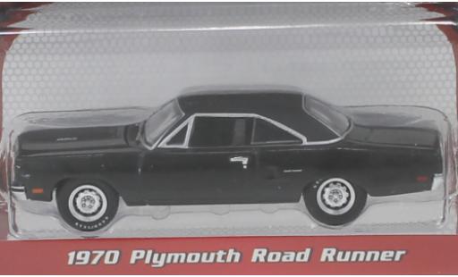 Plymouth Road Runner 1/64 Greenlight negro 1970 coche miniatura