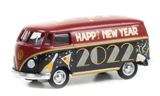Volkswagen T1 1/64 Greenlight Kastenwagen Happy New Year 2022 miniature