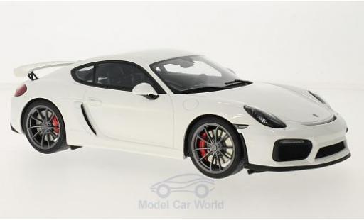 Porsche Cayman GT4 1/18 GT Spirit GT4 white diecast model cars