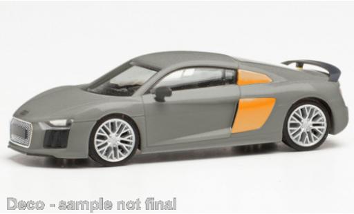 Audi R8 1/87 Herpa V10 Plus grey/orange diecast model cars