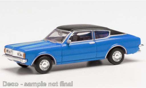 Ford Taunus 1/87 Herpa TC I Coupe bleue/noire miniature